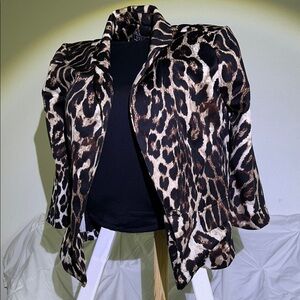 Leopard Print Women's Blazer